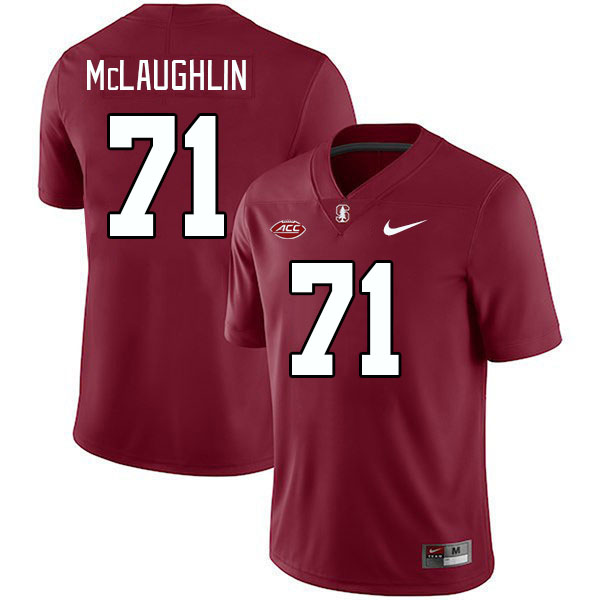 Men #71 Connor McLaughlin Stanford Cardinal 2024 ACC Conference College Football Jerseys Stitched-Ca